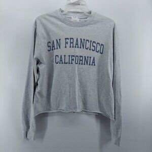 john galt sweatshirt women size small cropped
